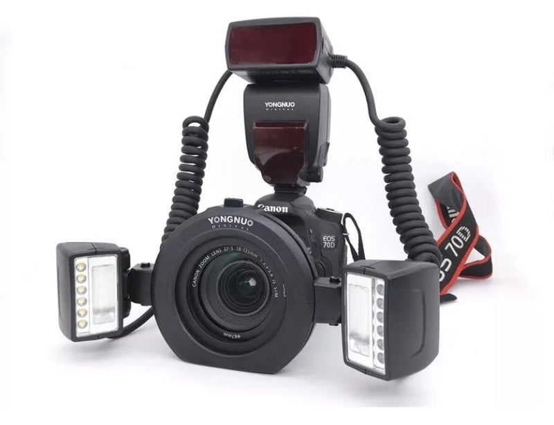 KIT 27 CÂMERA  R100 MIRRORLESS + LENTE MACRO CANON RF 100MM + ESTÚDIO FOTOGRÁFICO + BLACKOUT +  FLASH TWIN YONGNUO