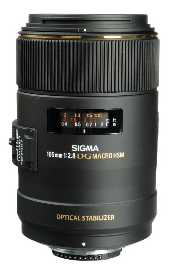 LENTE MACRO CANON SIGMA DG 105mm F/2.8  / COMPATÍVEL E INDICADA PARA A LINHA CANON ( GARANTIA DE 2 ANOS )