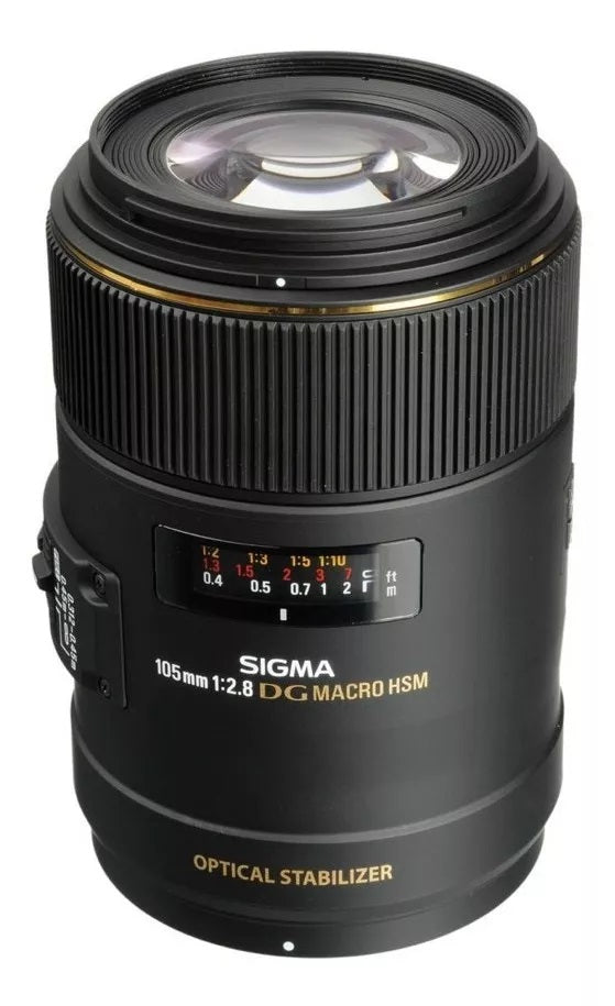LENTE MACRO CANON SIGMA DG 105mm F/2.8  / COMPATÍVEL E INDICADA PARA A LINHA CANON ( GARANTIA DE FÁBRICA )