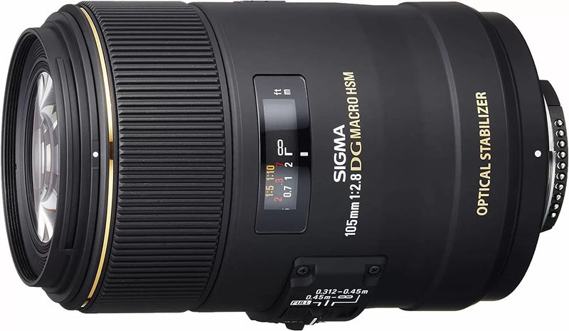 LENTE MACRO CANON SIGMA DG 105mm F/2.8  / COMPATÍVEL E INDICADA PARA A LINHA CANON ( GARANTIA DE 2 ANOS )