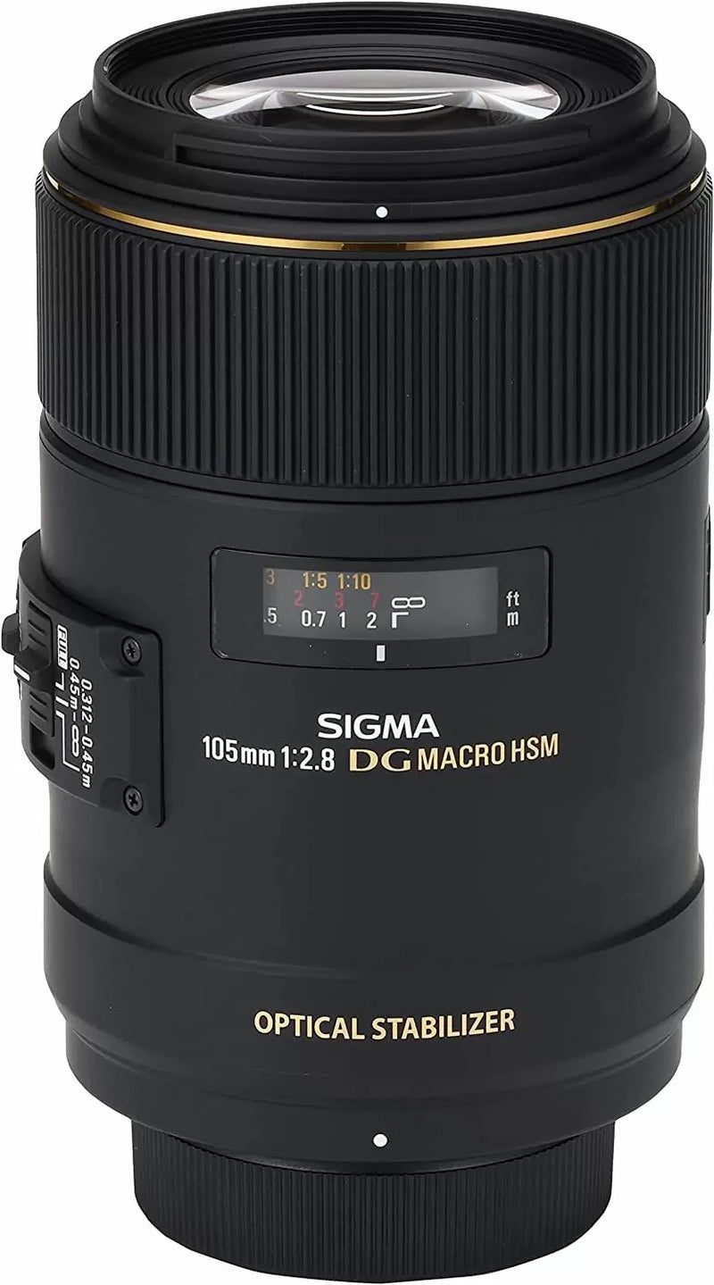 LENTE MACRO CANON SIGMA DG 105mm F/2.8  / COMPATÍVEL E INDICADA PARA A LINHA CANON ( GARANTIA DE 2 ANOS )
