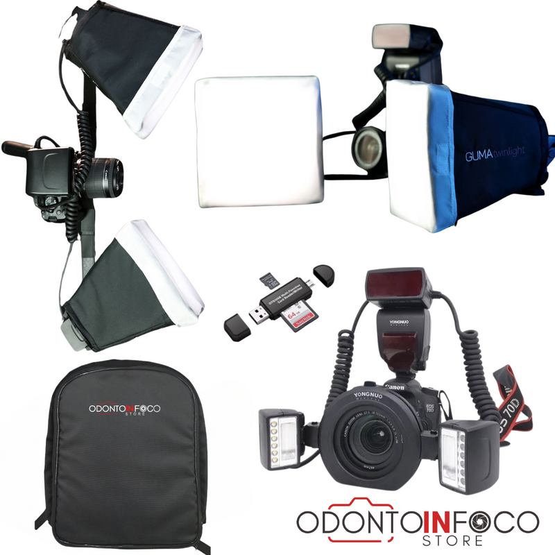 KIT GUMA  2 - GUMA TWIN + FLASH TWIN YONGNUO YN24EX P/CANON