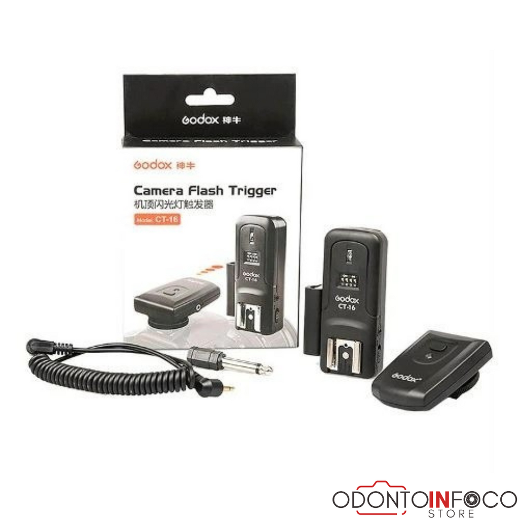 CT-16 RADIO FLASH REMOTO (TRANSMISSOR+RECEPTOR ) - PARA FLASH DE ESTÚDIO E SPEEDLITE + AULA DE MONTAGEM BÔNUS