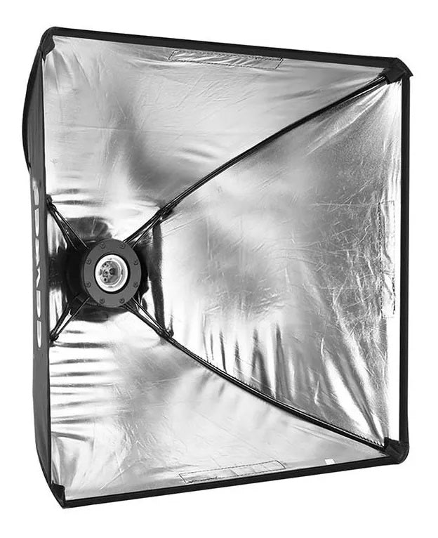 SOFTBOX COM SOQUETE SIMPLES LUZ CONTINUA  - 40X40CM (HAZE) - SEM GRID - SEM LAMPADA ( GARANTIA ODONTOINFOCO STORE )