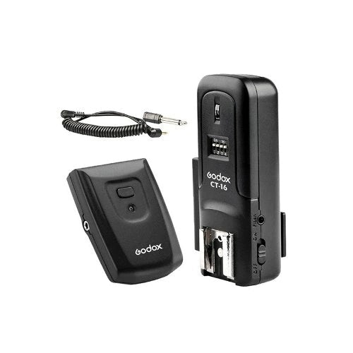 CT-16 RADIO FLASH REMOTO (TRANSMISSOR+RECEPTOR ) - PARA FLASH DE ESTÚDIO E SPEEDLITE + AULA DE MONTAGEM BÔNUS