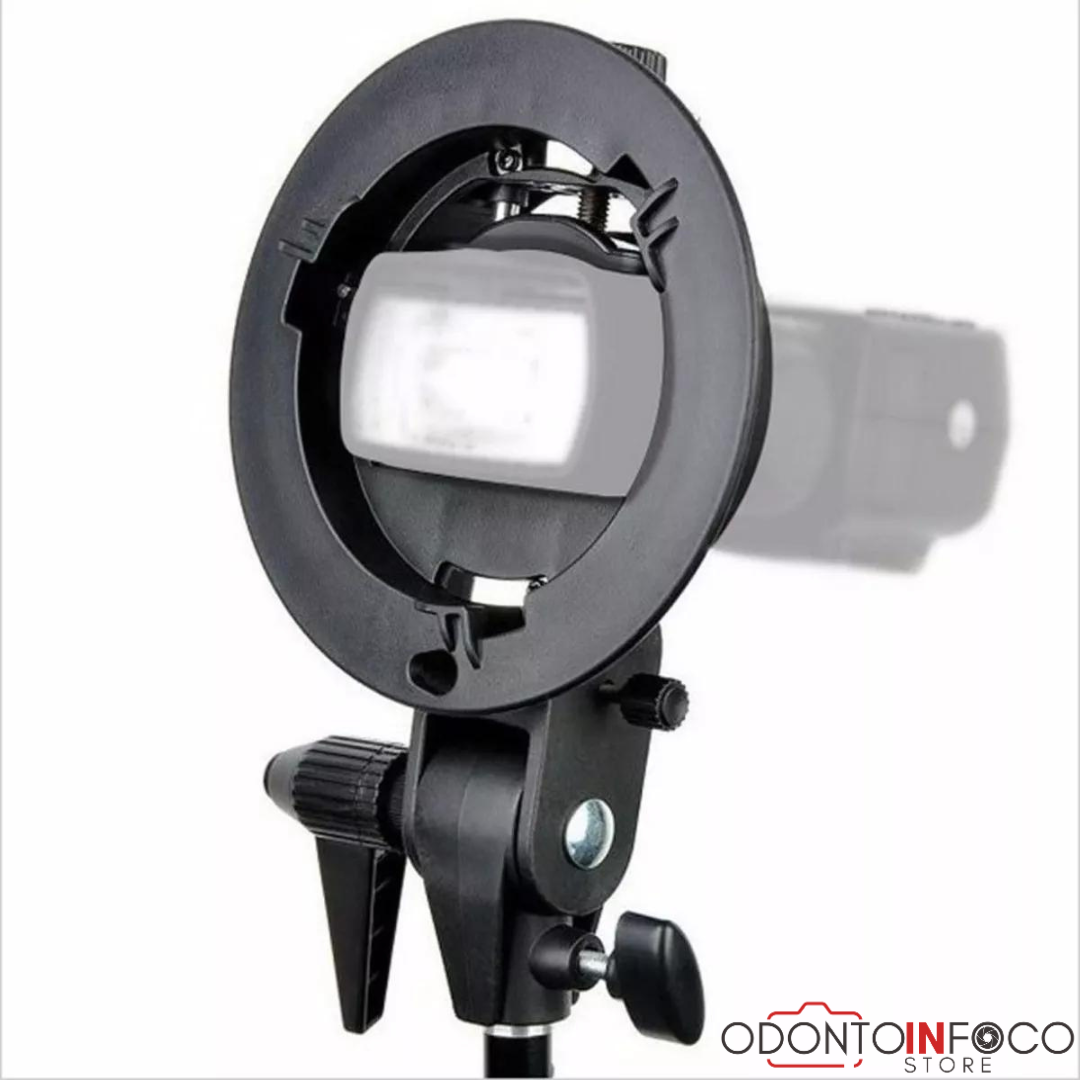 S-BW SUPORTE PARA SOFTBOX - SPEEDLITE ORIGINAL GREIKA  - S-TYPE ( GARANTIA ODONTOINFOCO STORE )