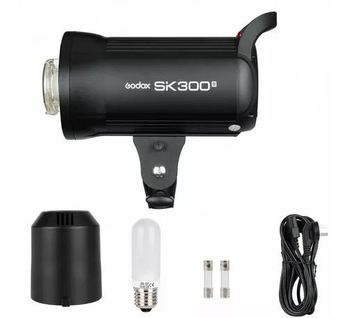 FLASH PARA ESTÚDIO SK-300 II CAPAC. 300W ORIGINAL GODOX - NÃO É BIVOLT. (GARANTIA ESTENDIDA DE 1 ANO)