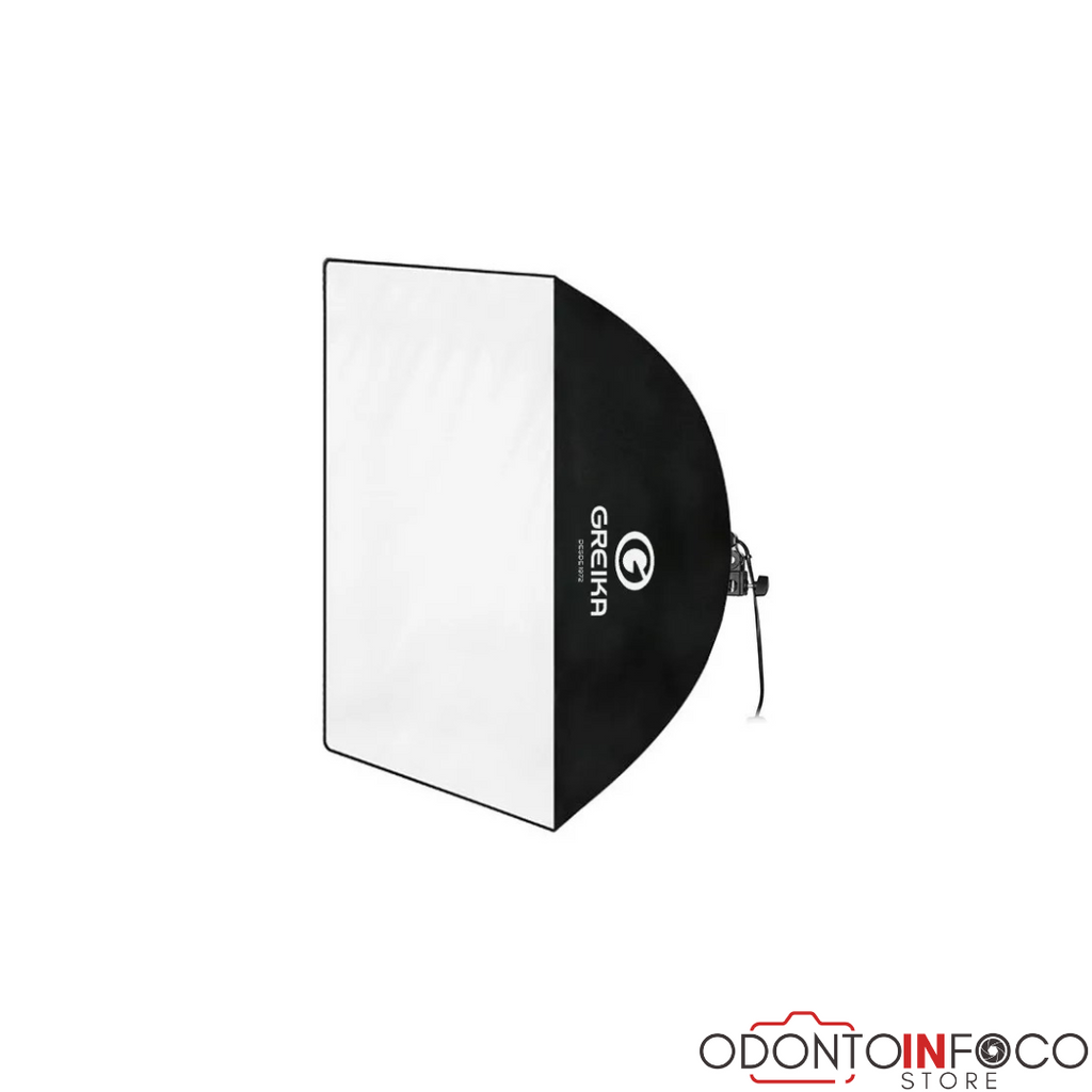 SOFTBOX COM SOQUETE SIMPLES LUZ CONTINUA  - 40X40CM (HAZE) - SEM GRID - SEM LAMPADA ( GARANTIA ODONTOINFOCO STORE )