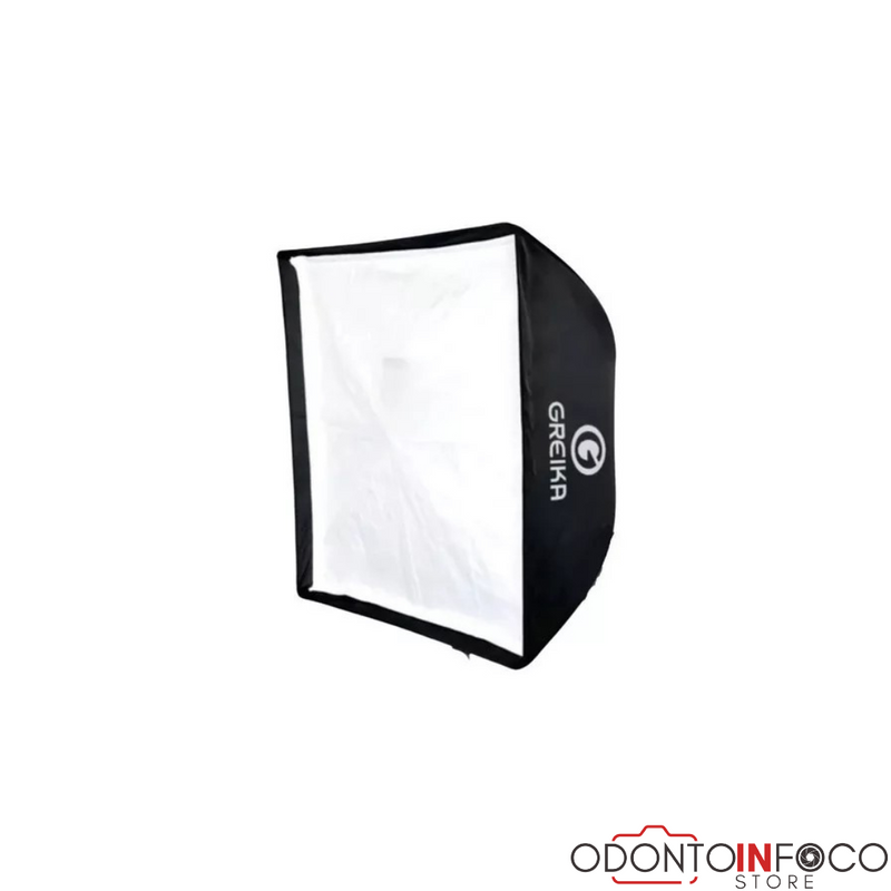 SOFTBOX P / FLASH GREIKA -60X60CM (HAZE) -MODELOS K-150 - 250DI - SEM GRID ( GARANTIA ODONTOINOCO STORE )