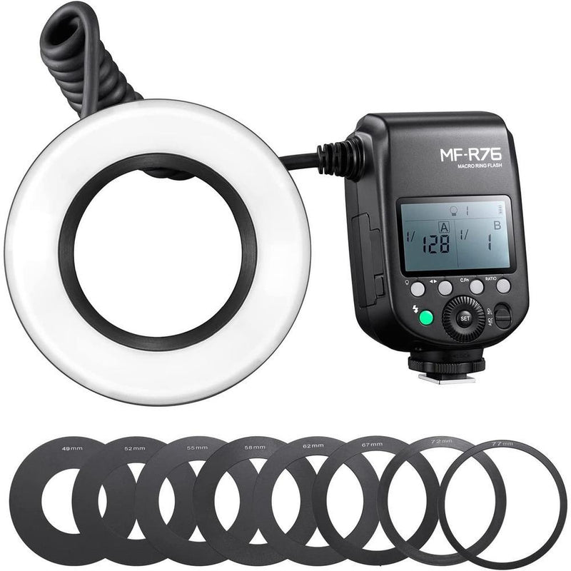 KIT 4 - CAMERA R100 + FILTRO MACRO + FLASH MF-R76 GODOX