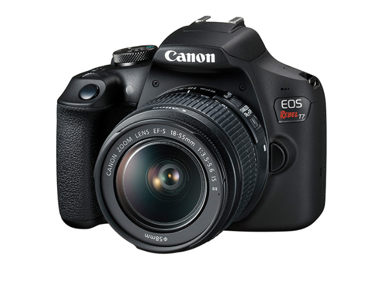 KIT CÂMERA CANON T7+ BLACKOUT + CARTÃO DE MEMÓRIA - GARANTIA DE FÁBRICA INCLUSA!"