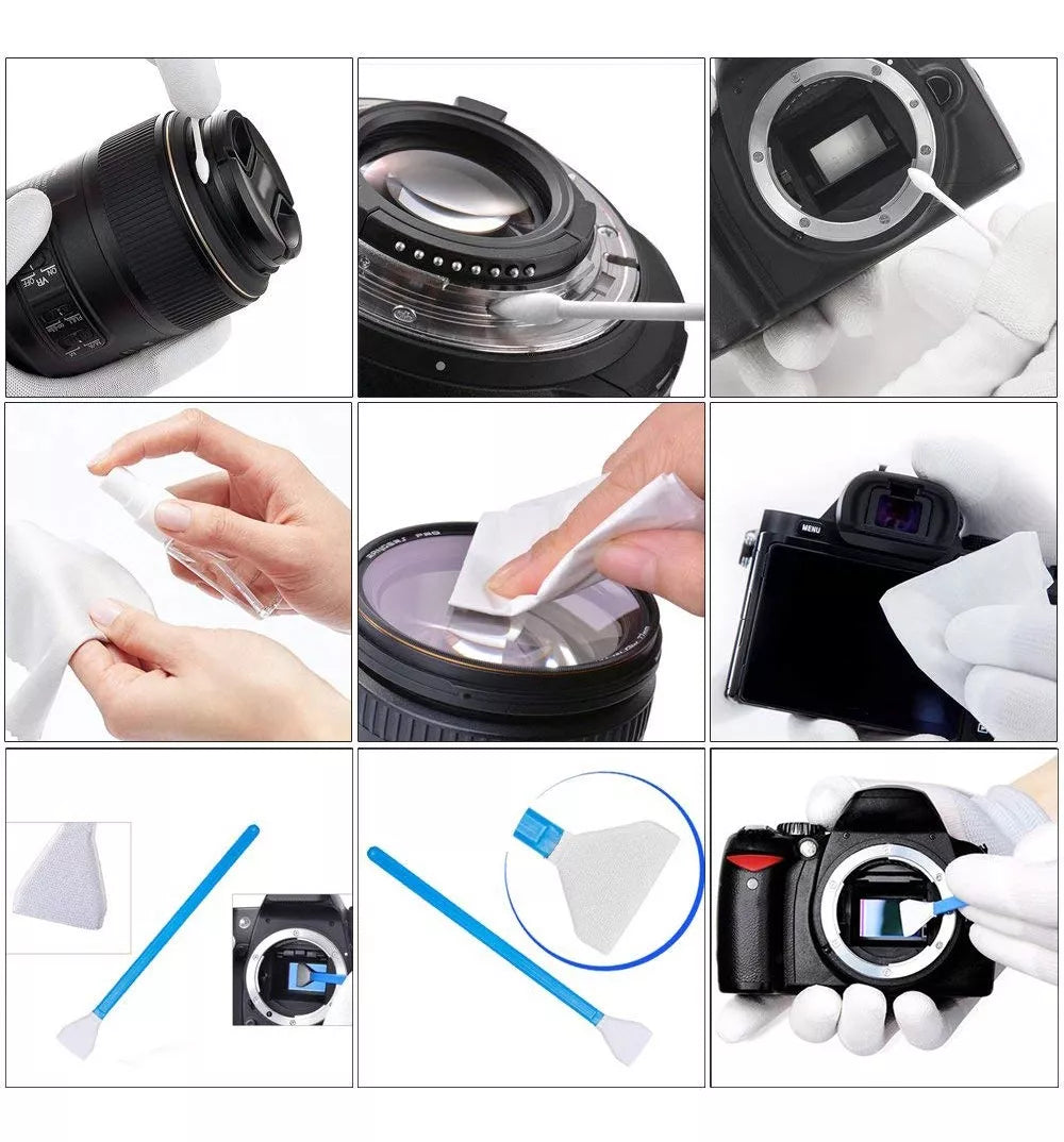 Kit de Limpeza ESPECIAL para câmeras e lentes ! ( COMPLETO )