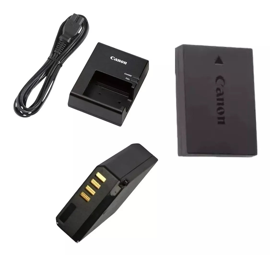 CARREGADOR DE BATERIA + 2 BATERIAS ORIGINAL LP-E10 PARA CANON DSLR