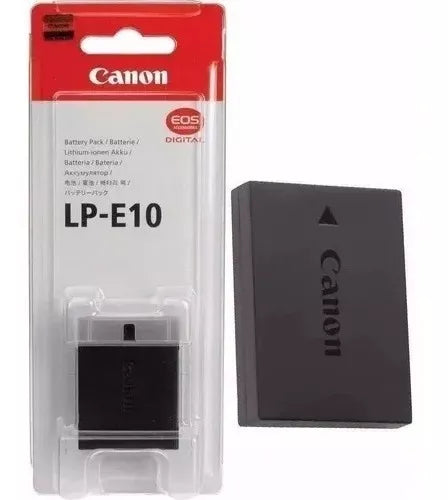 CARREGADOR DE BATERIA + 2 BATERIAS ORIGINAL LP-E10 PARA CANON DSLR