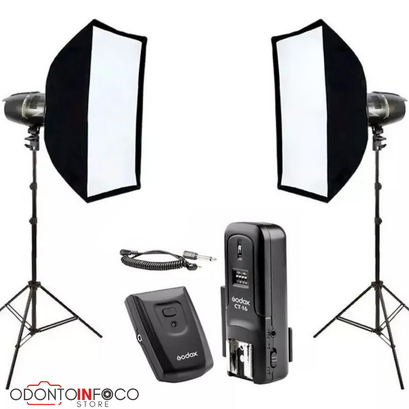 KIT FOTOGRÁFICO PROF. 500W 1 +  AULA DE MONTAGEM BÔNUS- O ÚNICO KIT COM LÂMPADA LED PARA FILMAG