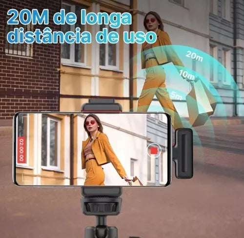 MICROFONE DE LAPELA SEM FIO WIRELESS ( GARANTIA ODONTOINFOCO STORE )