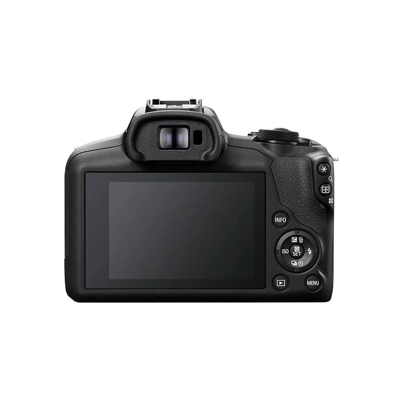 CÂMERA CANON EOS R100 MIRRORLESS 4K COM LENTE RF-S 18-45MM + Cartão SD 32gb + MOCHILA + ADAPTADORES P/CELULAR E COMPU.