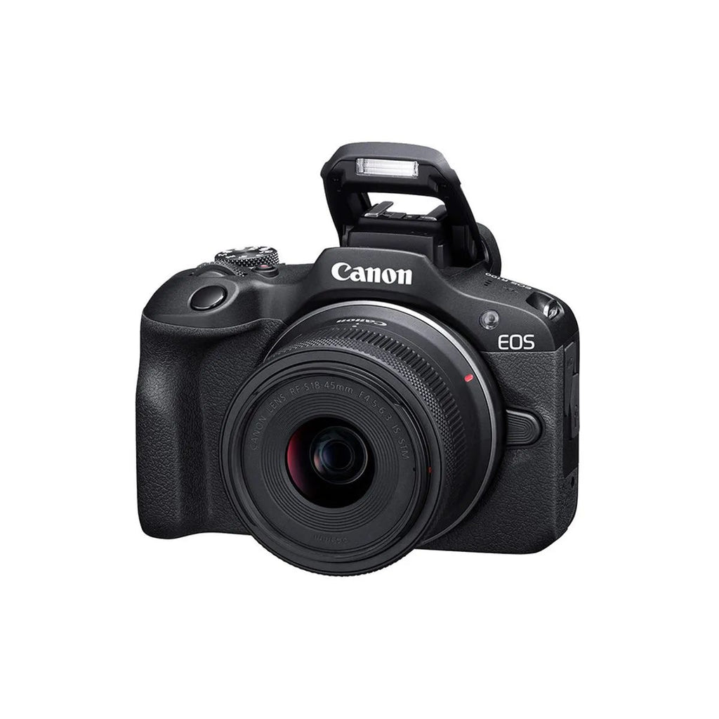 KIT 8- CÂMERA PROFISSIONAL R100 MIRRORLESS + LENTE MACRO CANON 85MM OU RF 100MM +  FLASH CIRCULAR GODOX MF-R76 ( GARANTIA DE FÁBRICA )