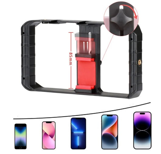 KIT FOTOGRÁFICO PARA SMARTPHONE/FILMAGEM P/ CONSUTÓRIO + QUADRO ESTABILIZADOR + SUPORTE P/MÃO