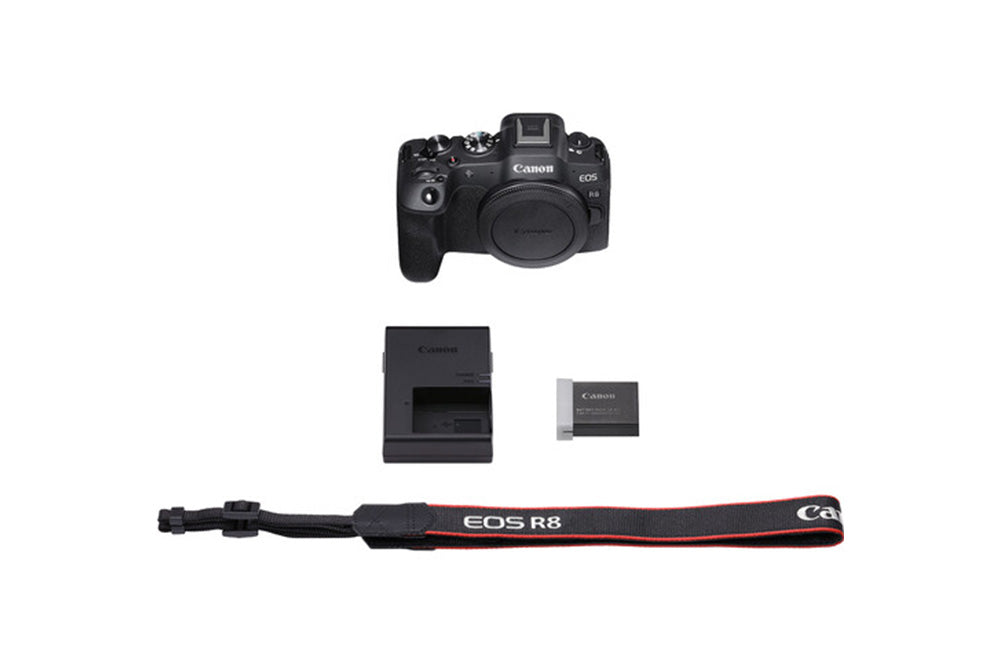 KIT CÂMERA CANON EOS R8  + CARD DE MEMÓRIA  + ADAP. LENTE CANON EF/EF-S PARA RF + MOCHILA ( GARANT. DE FÁBRICA ).